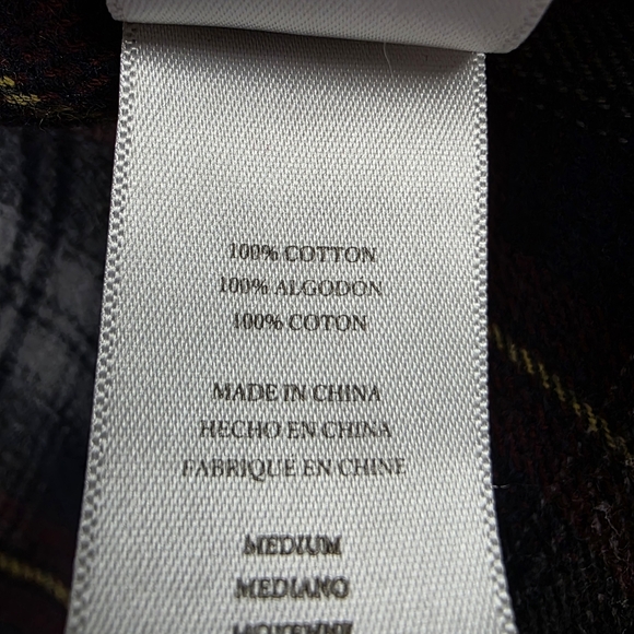 Rails 100% Cotton Plaid Button Dawn Shirt Size M - Picture 7 of 7